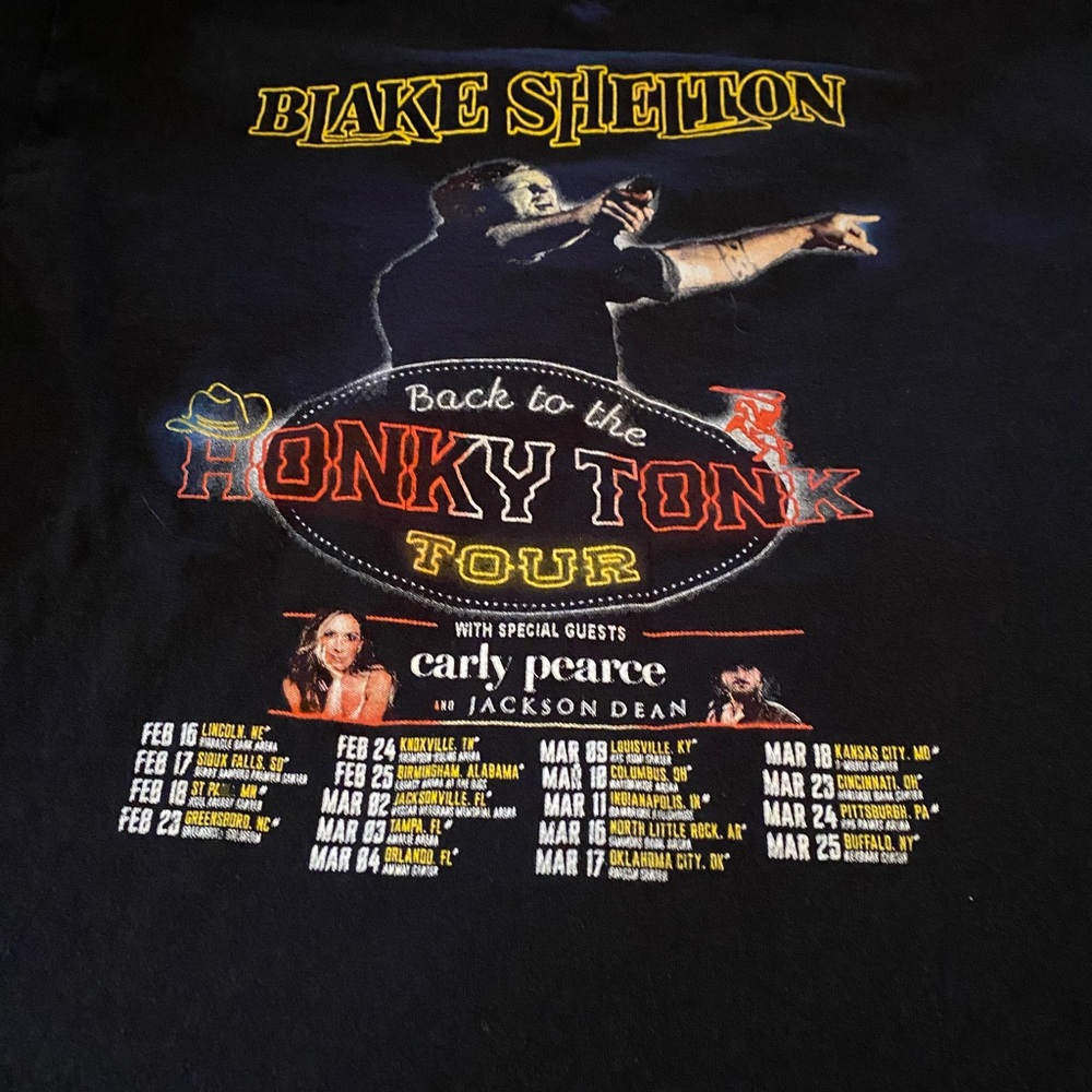 Blake Shelton Back to the Honky Tonk Tour. No tag but looks like an XXL - Picture 4 of 8